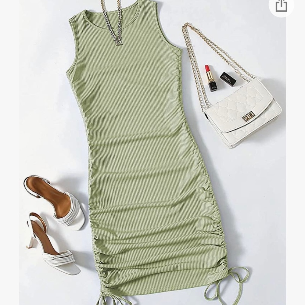 COPY - Light lime green bodycon dress